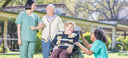 Nurse advising a senior patient on the best hip pain treatment options