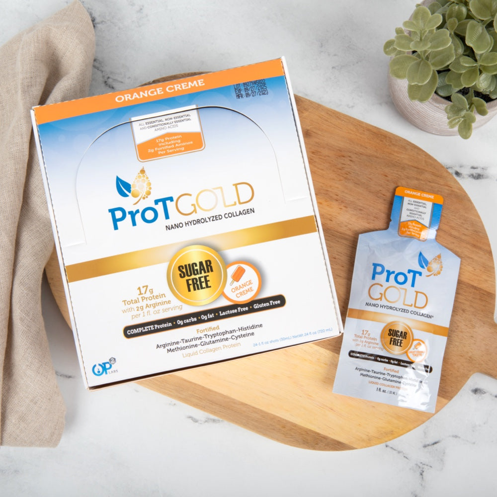 ProT GOLD Collagen Liquid Protein Shots, Berry Sugar Free, 24 packets, Anti Aging, Proven to Boost Immunity